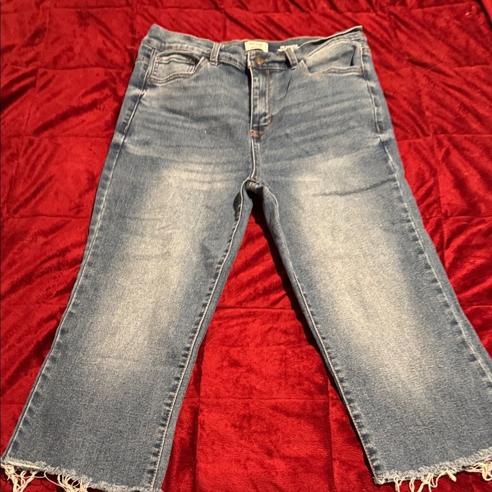 Kensie Light Blue Cropped Women's Jeans